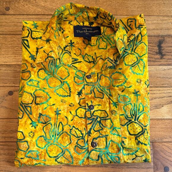 Peter Huntington Other - Peter Huntington Vibrant Yellow Floral Men's Shirt